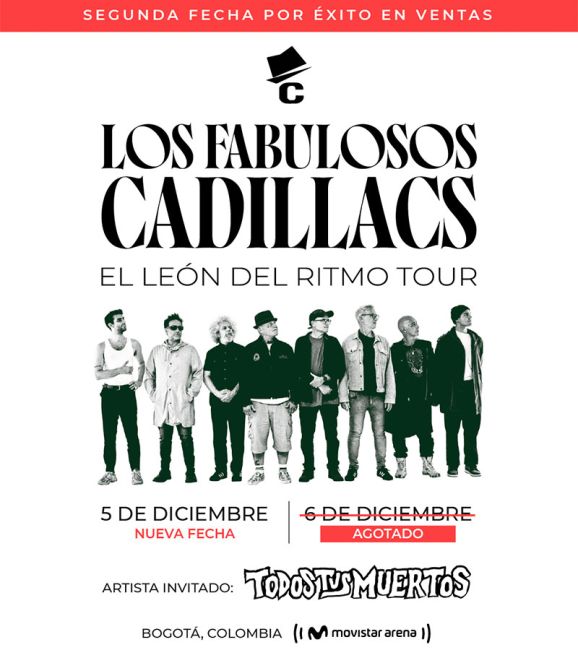 LOS FABULOSOS CADILLACS 5 diciembre Bogotá