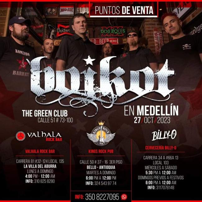 Flayer evento Boikot en Medellín