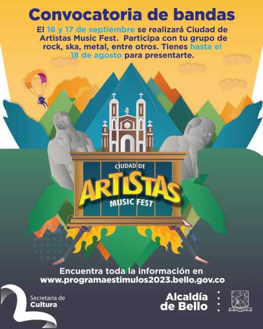 Convocatoria abierta Ciudad de Artistas Music Fest