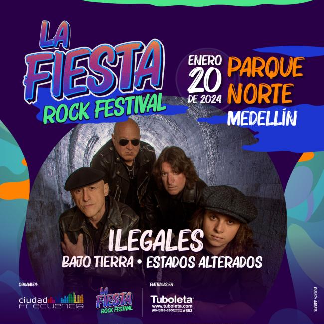 Flayer evento La fiesta rock