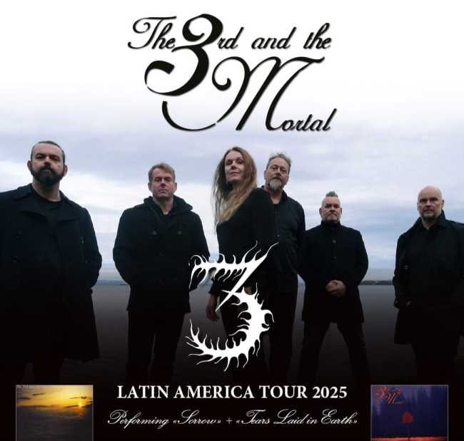 Flayer evento THE 3RD AND THE MORTAL EN BOGOTÁ